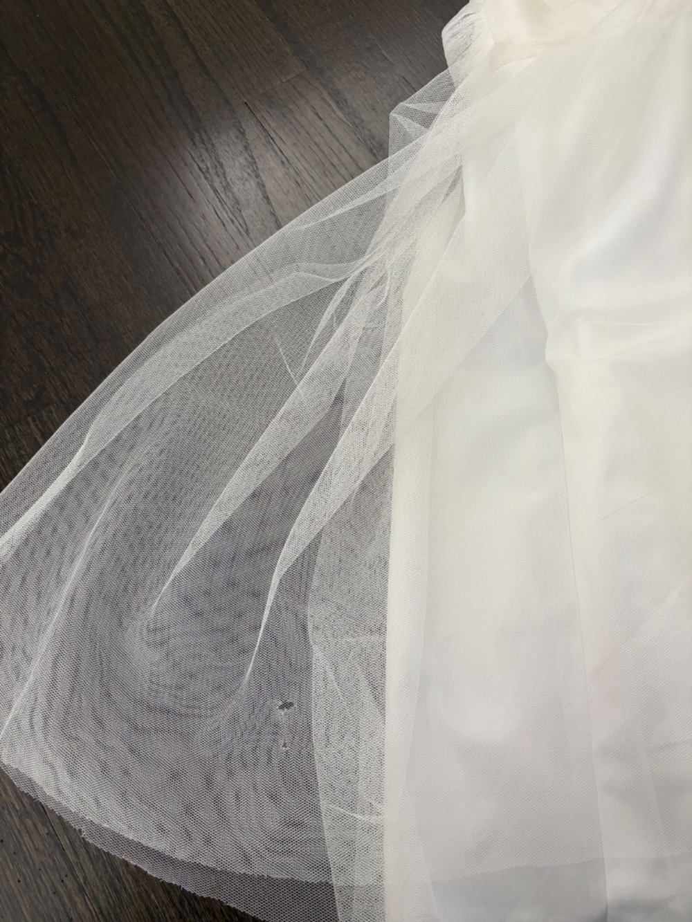 DAVID’S BRIDAL flower girl dress lace detail size 8 - Picture 6 of 8
